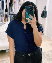 Dark Blue Button Down Shirt