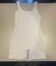 White Athletic Romper