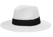 NWT  White Hat with Contrasting Strap Size Small