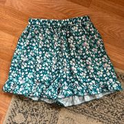 Small Blue Floral Shorts