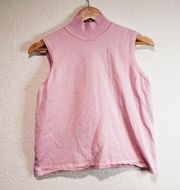 White Stag Pink Turtleneck Tank - Size Large