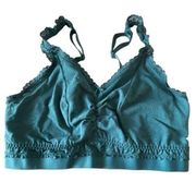 Women's Plus Size Cacique Teal Bralette EUC Size 14/16 EUC #S-562