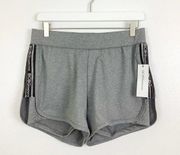 BCBGeneration Gray Black Athletic Combo Shorts Medium NWT