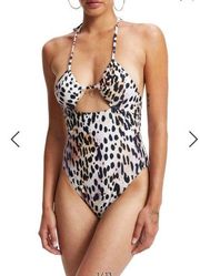 Good American Rose Cheetah Swimsuit size 1