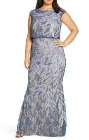 JS Collections Soutache Lace Blouson Gown