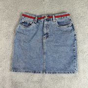 Tommy Hilfiger Jean Skirt Womens Size 8 Vintage Blue Denim Mini