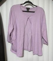 Lane Bryant purple cardigan