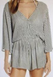 Stripe Cover-Up Romper