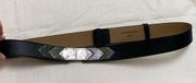 New Adjustable BCBGMaxAzris Black Leather Belt NWT