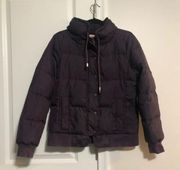 EUC Juicy Couture Purple Logo Puffer Jacket Coat Size Large