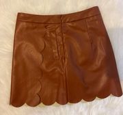 Faux Leather Skirt