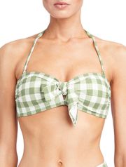 Front Tie Bandeau Bikini Top Size Large NWOT