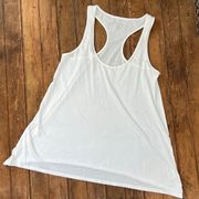 Lilly Pulitzer white pima cotton tank top long size small
