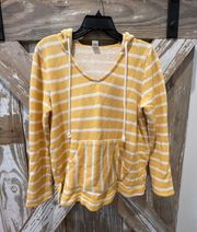 Old Navy Yellow And White Beach Hoodie