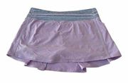 Lululemon Pace Rival Athletic Skirt in Lilac/Wave Twist Lilac Caspian Sea
