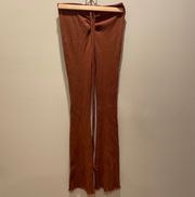 SheIn Cinched Waist Brown Pants