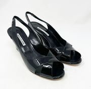 Shala Patent Leather Wedges