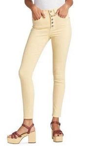 Veronica Beard Maera Skinny High Rise Jeans in Mustard Size: 29 or 8