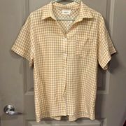 NWT Andree Gingham Button Down Shirt