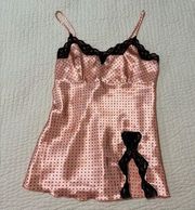 Y2K Pink Silk Cami Top