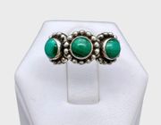 Handmade Genuine Malachite Ring - Sz 5