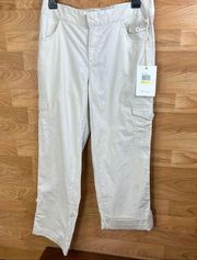 Caribbean Joe & Comapany Size 4 Color Sand Cropped Pants/Capris with 7 P…