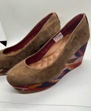 Reef Platform sandals Brown Boho western Bohemian Size 10 Closed Toe