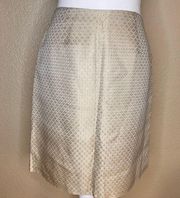 Caché Gold Metallic accent‎ Skirt Size 2