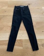 Lovers + Friends Skinny Jeans in Black Denim