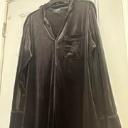 vintage velvet long robe