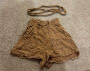 Paper Bag Tan Shorts Size Small