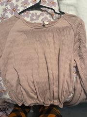 Pink Long Sleeve Top