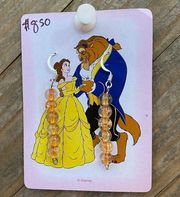 Beauty and the Beast Disney Themed Earrings.