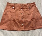 NWOT  Mini Suede Skirt