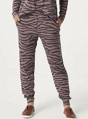 LOGO Lounge Purple Zebra Joggers Size XSP