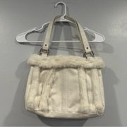 Bath and Body Works Faux Fur Suede Bag