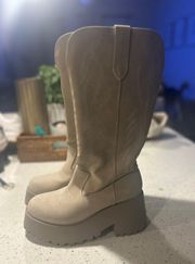 Western Platform Boots 