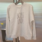 💕RAE DUNN💕 Boss Lady Graphic Sweatshirt XS NWT