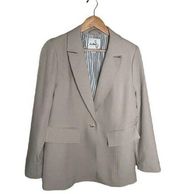 Sam Edelman Blazer Beige Tan Margot MInimalist Cream Size Large NWOT