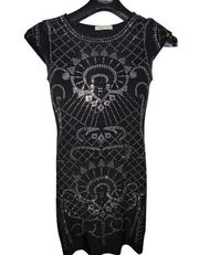 Arden B Studded Bodycon Dress - Size Small Sparkly pattern fitted flattering