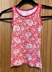 Vintage Thrifted Floral Pink Tank Top Mission Supply Co