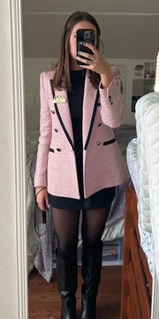 Pink Tweed Coat