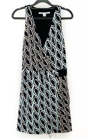 MORIKA PETAL WEAVE SILK FAUX WRAP DRESS SIZE 0