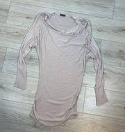 VENUS Tan Slouchy Knit Top Size S/M