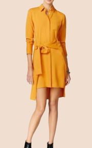 A/X Mustard Color High-low Shirt Dress