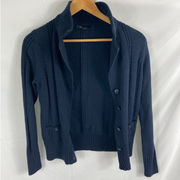 Brooks Brothers Dark Blue Knit button Cardigan Small