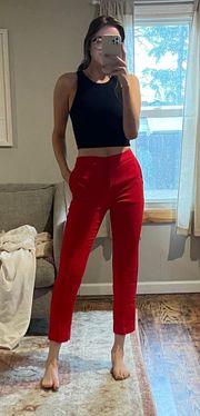 Red Work Dress Pants