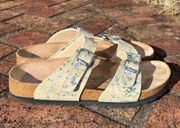 Birkenstock Birkis Floral Cream Sandals Women's 39