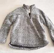 Thread & Supply Women's Wubby Fleece Pullover Charcoal Sz M
