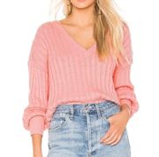 Padon Pink Slouchy Chunky Knit Sweater XS